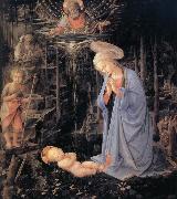 Fra Filippo Lippi The Adoration of the Infant Jesus china oil painting reproduction